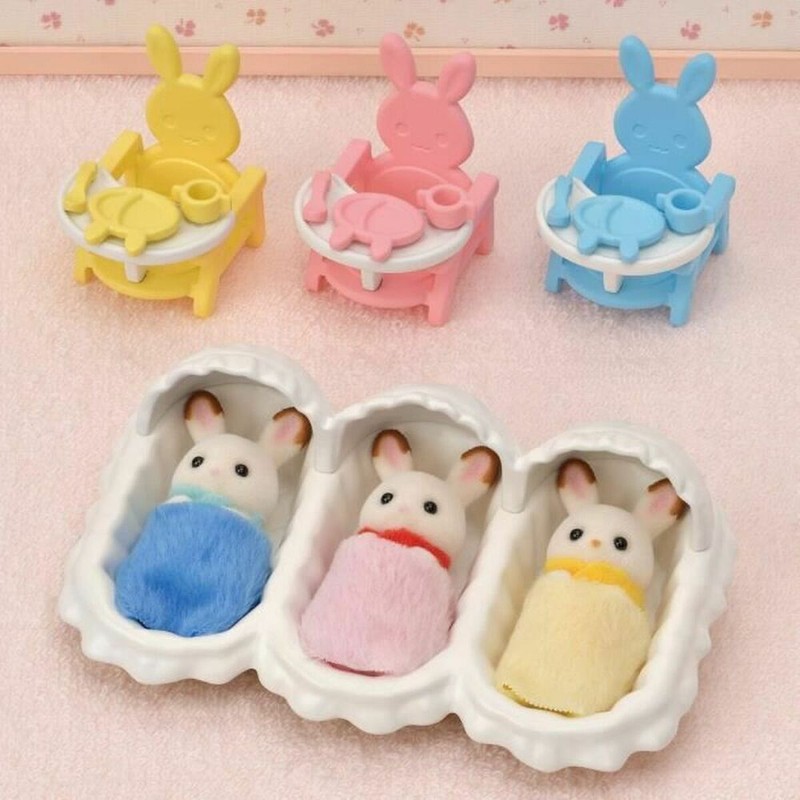 Figuras Acción Niños Sylvanian Families: Set Cuidado Trillizos