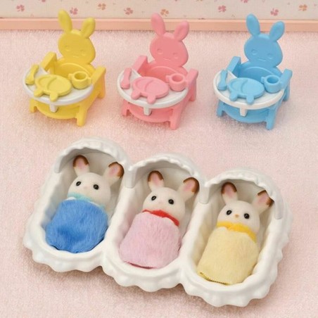 Figuras Acción Niños Sylvanian Families: Set Cuidado Trillizos