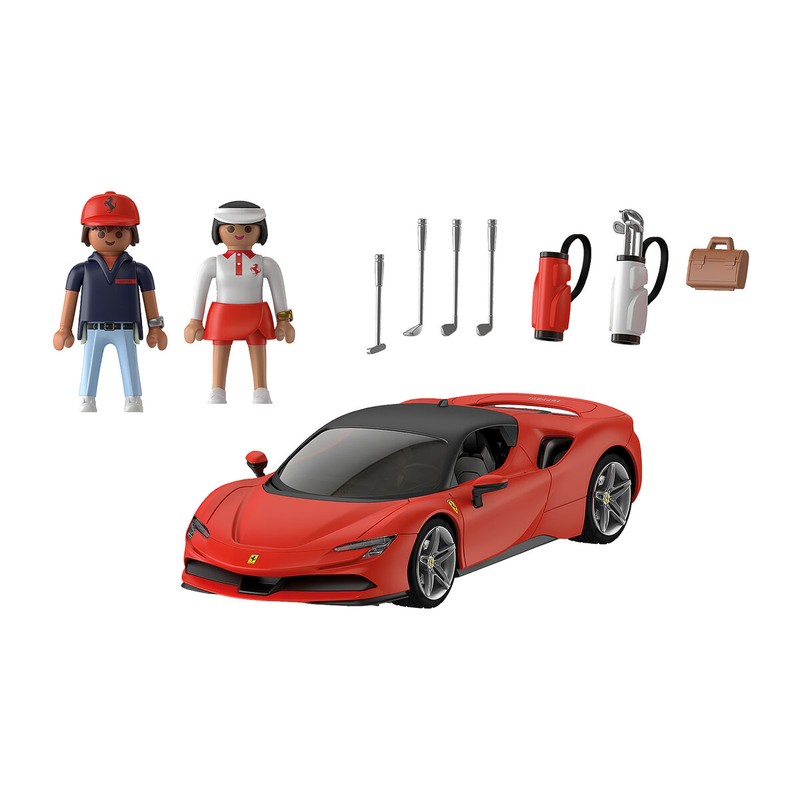 Coches Juguete Niños: Playmobil Ferrari SF90 Stradale, Réplica Detallada
