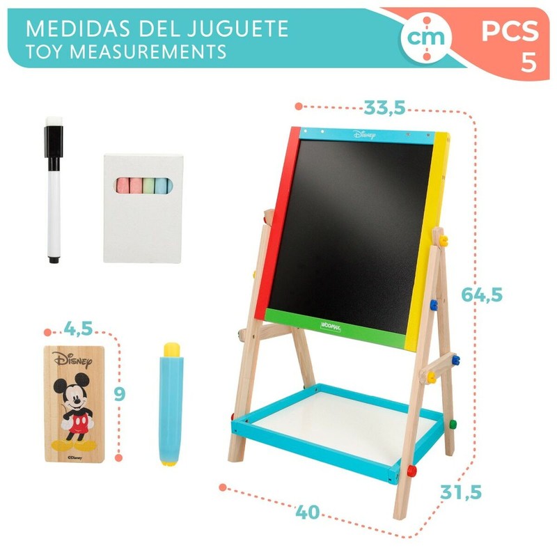 Manualidades Niños: Pizarra 2 en 1 Disney Mickey y Minnie