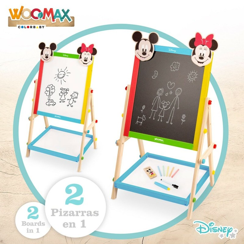 Manualidades Niños: Pizarra 2 en 1 Disney Mickey y Minnie