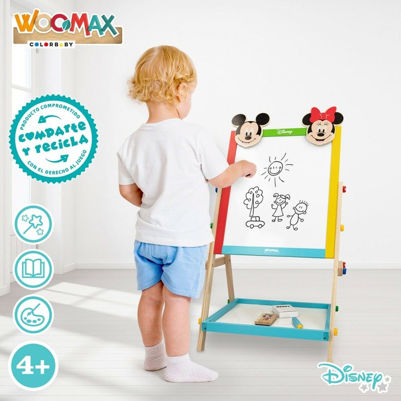 Manualidades Niños: Pizarra 2 en 1 Disney Mickey y Minnie