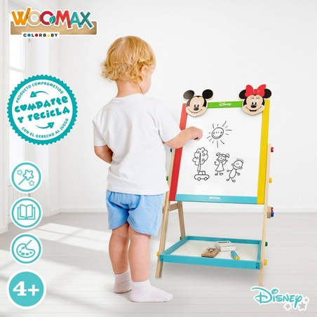 Manualidades Niños: Pizarra 2 en 1 Disney Mickey y Minnie