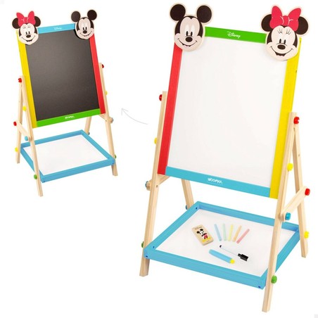 Manualidades Niños: Pizarra 2 en 1 Disney Mickey y Minnie