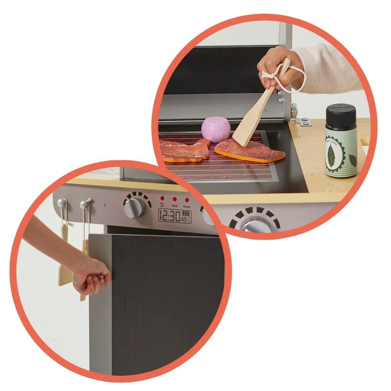 Juego Simbólico Niños: Cocina de Juguete Teamson BBQ Portátil