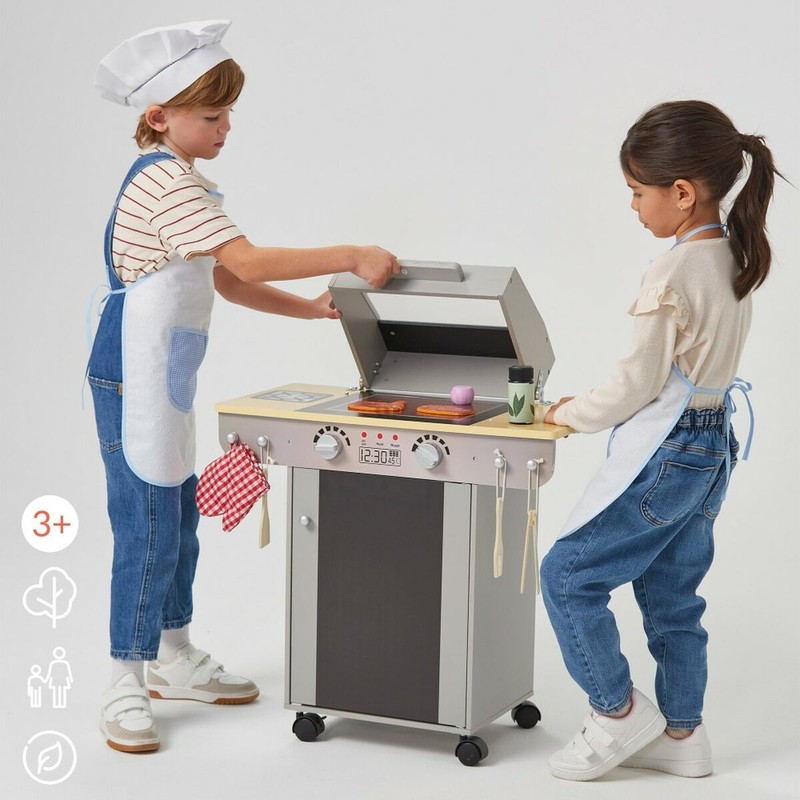 Juego Simbólico Niños: Cocina de Juguete Teamson BBQ Portátil