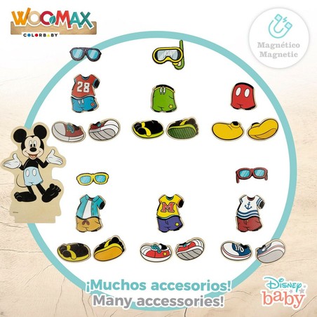 Figuras Acción Niños Disney - Set Madera 54 Piezas