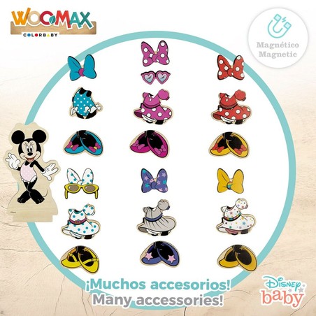 Figuras Acción Niños Disney - Set Madera 54 Piezas