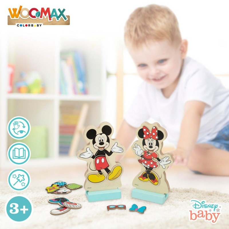 Figuras Acción Niños Disney - Set Madera 54 Piezas