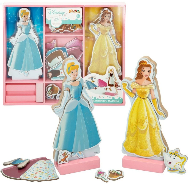 Figuras Acción Niños Disney Princess - Set de Madera WOOMAX