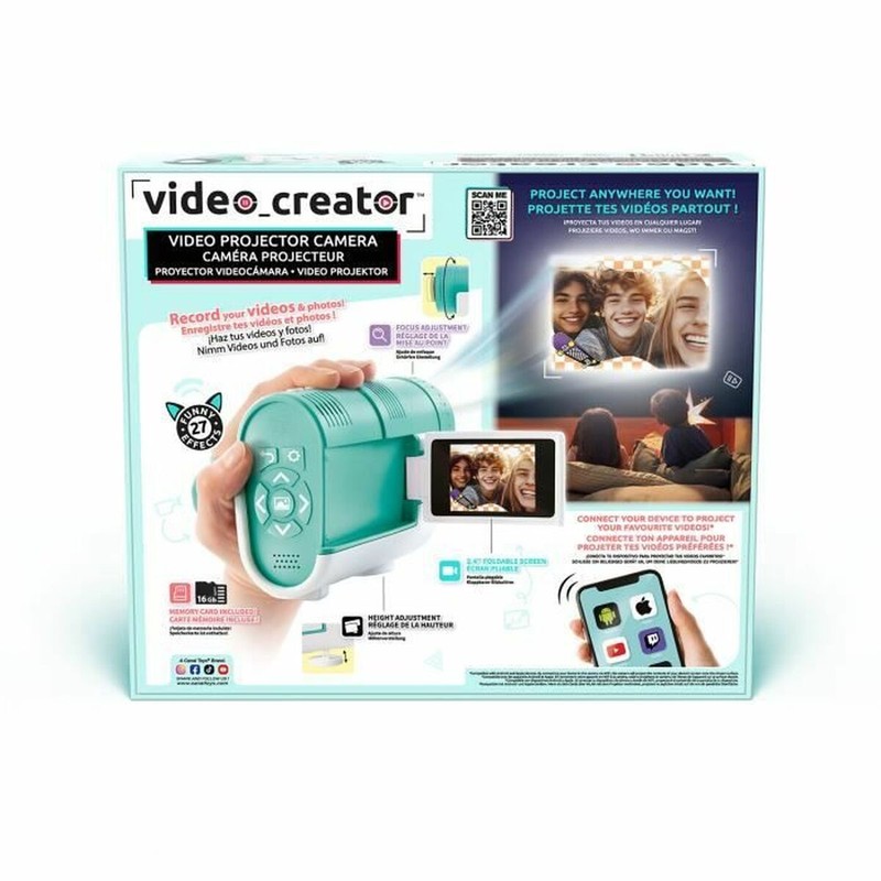 Cámara proyector interactiva para juego creativo de proyección