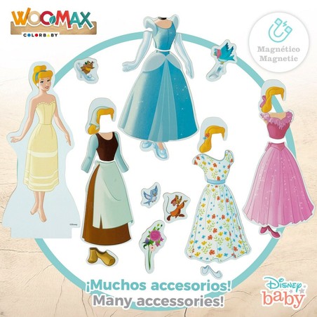 Figuras Acción Niños Disney Princess - Set de Madera WOOMAX