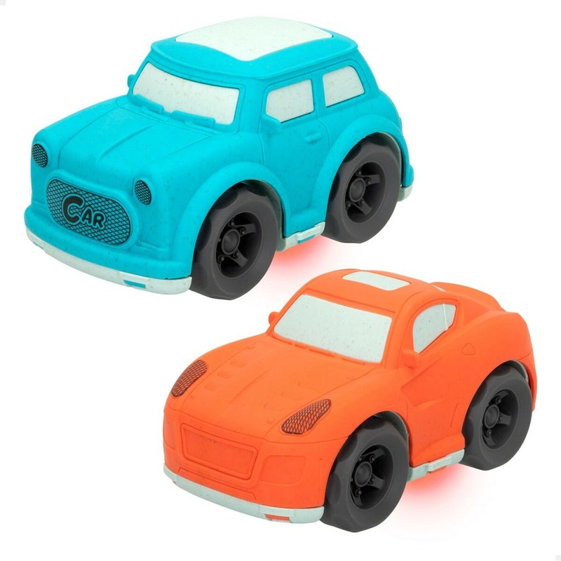 Coches Juguete Niños Motor Town Sonido y Luz - Set 4 Vehículos Sostenibles