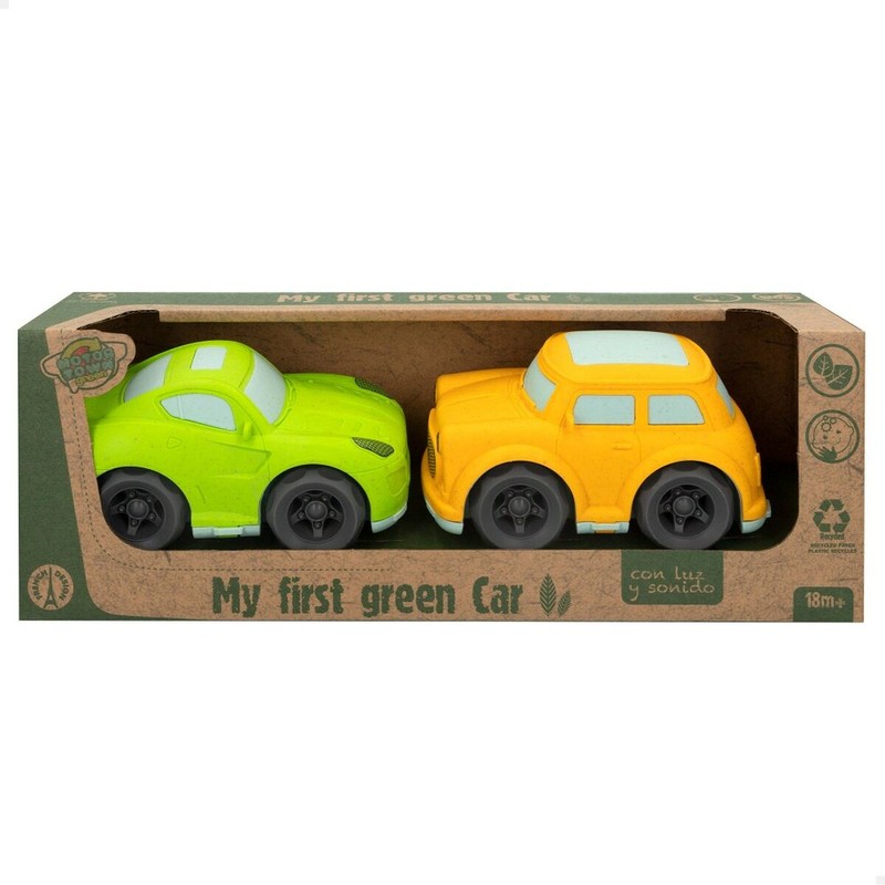 Coches Juguete Niños Motor Town Sonido y Luz - Set 4 Vehículos Sostenibles