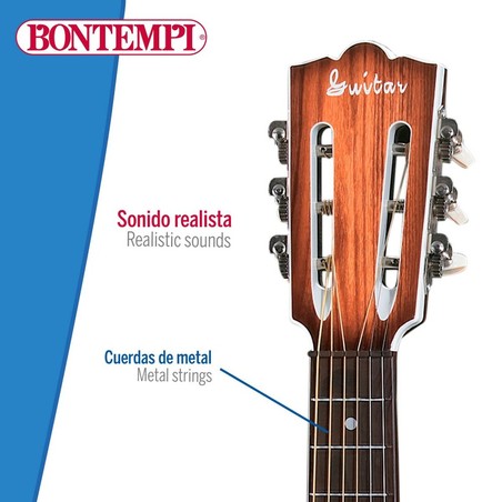 Juguetes Musicales Niños: Guitarra Bontempi Folk - Sonido Realista