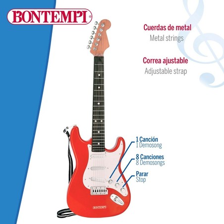 Juguetes Musicales Niños: Guitarra Eléctrica Bontempi