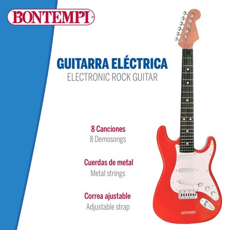 Juguetes Musicales Niños: Guitarra Eléctrica Bontempi