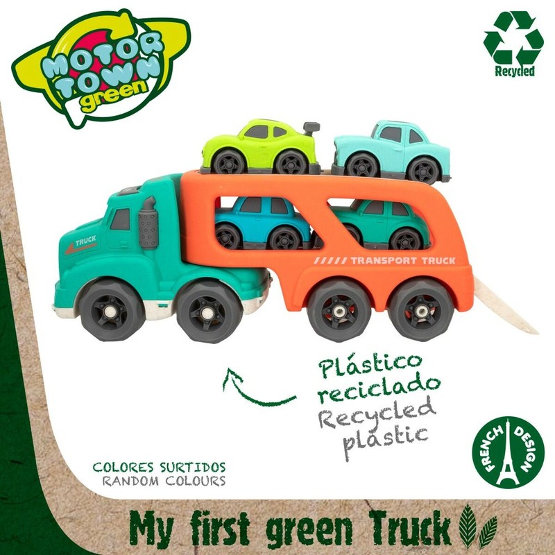 Coches Juguete Niños: Camión Portavehículos Motor Town Luz y Sonido