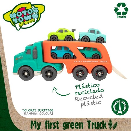 Coches Juguete Niños: Camión Portavehículos Motor Town Luz y Sonido