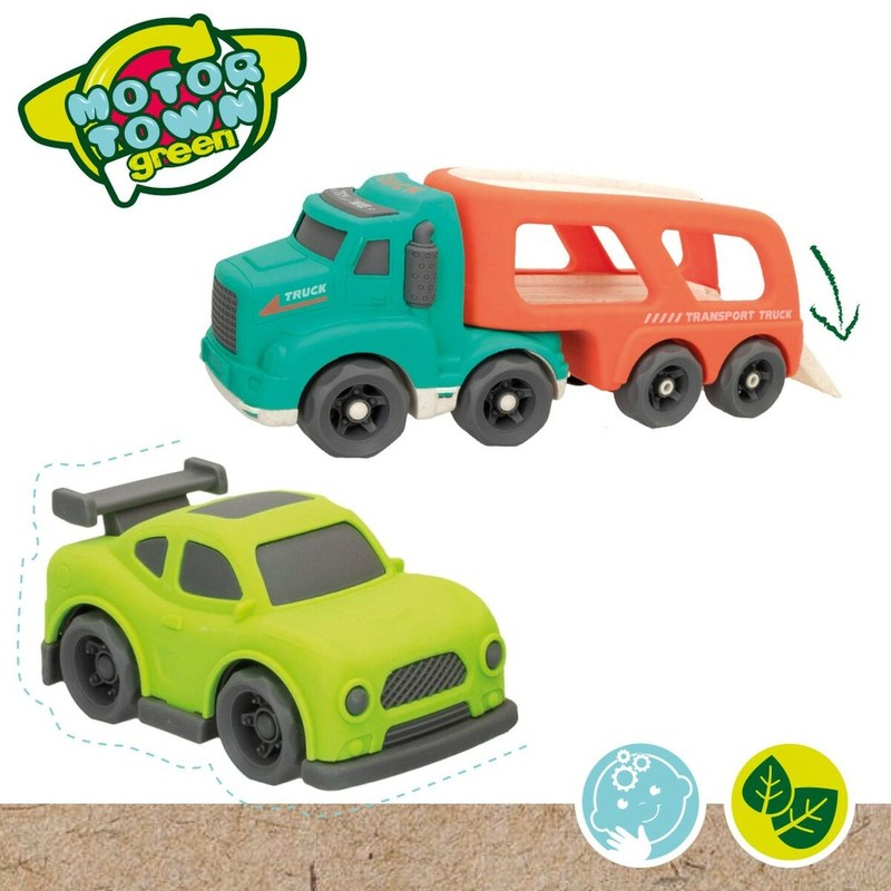 Coches Juguete Niños: Camión Portavehículos Motor Town Luz y Sonido