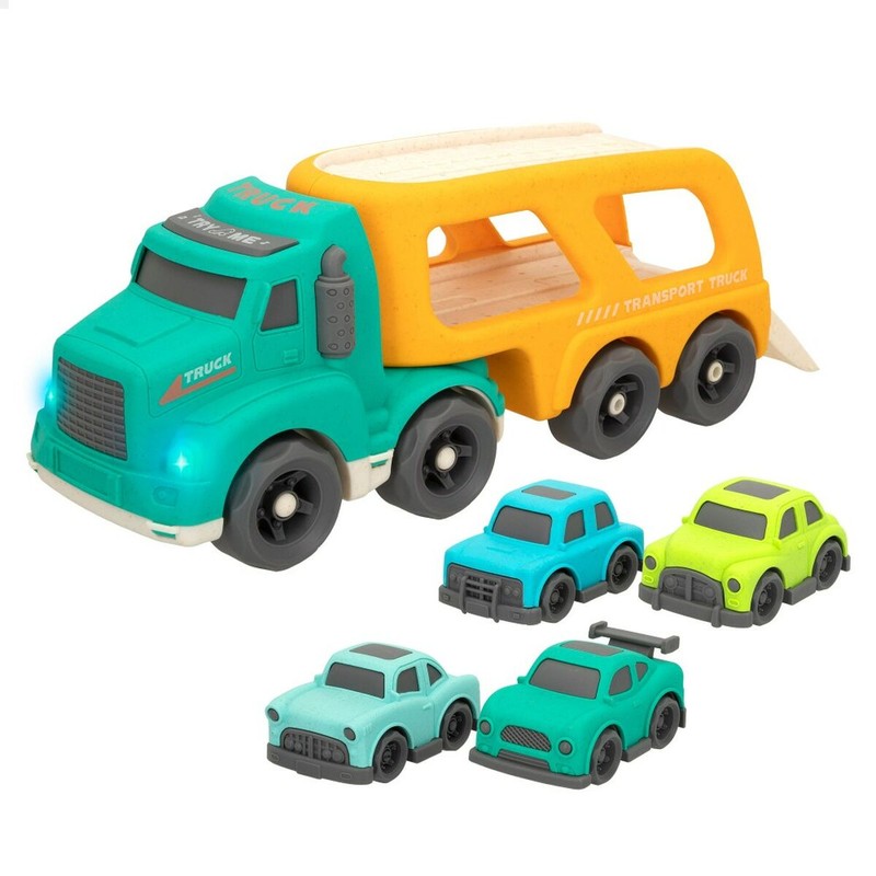 Coches Juguete Niños: Camión Portavehículos Motor Town Luz y Sonido