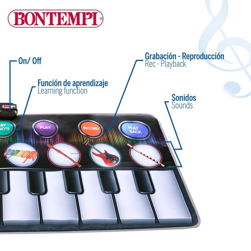Juguetes Musicales Niños - Piano Educativo Bontempi