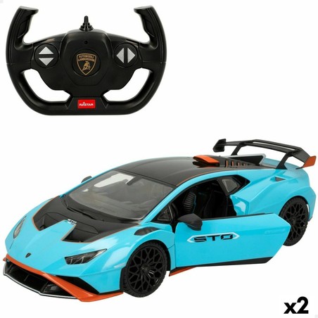 Coches Juguete Niños: Lamborghini Huracán STO RC Azul 1:14 (2 Unidades) - Compra online en MegaJuguetes