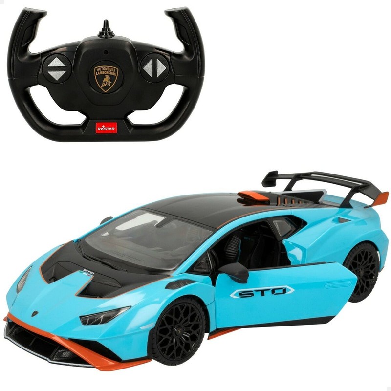 Coches Juguete Niños: Lamborghini Huracán STO RC Azul 1:14 (2 Unidades)
