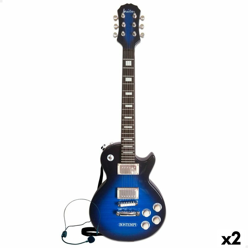 Juguetes Musicales Niños: Guitarra Rock Bontempi con Micrófono - Compra online en MegaJuguetes