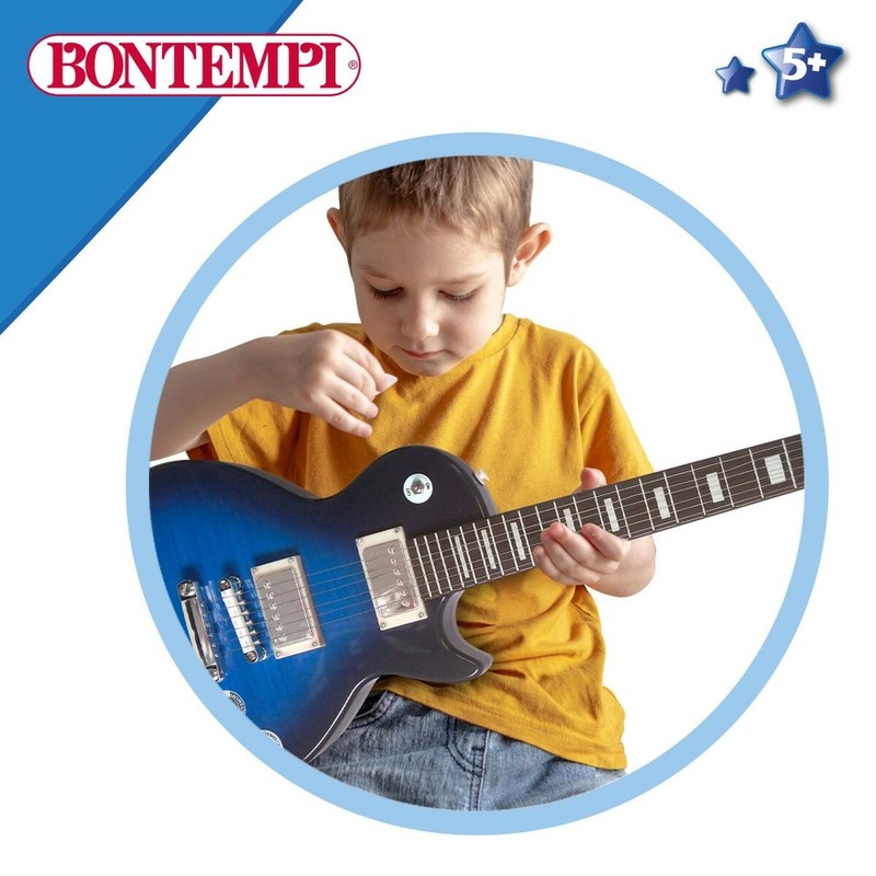 Juguetes Musicales Niños: Guitarra Rock Bontempi con Micrófono