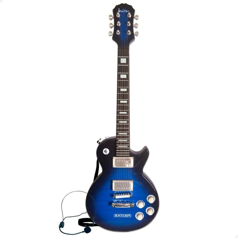 Juguetes Musicales Niños: Guitarra Rock Bontempi con Micrófono