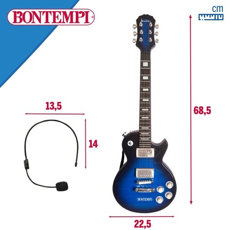 Juguetes Musicales Niños: Guitarra Rock Bontempi con Micrófono