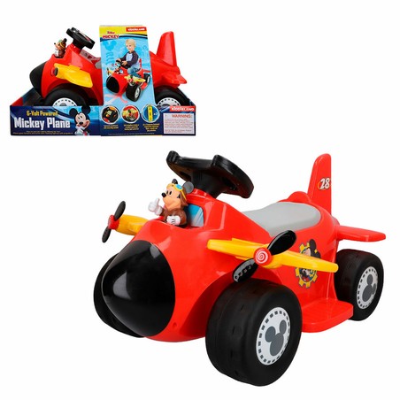 Juguetes Exterior Niños: Coche Eléctrico Mickey Mouse Avioneta 6V