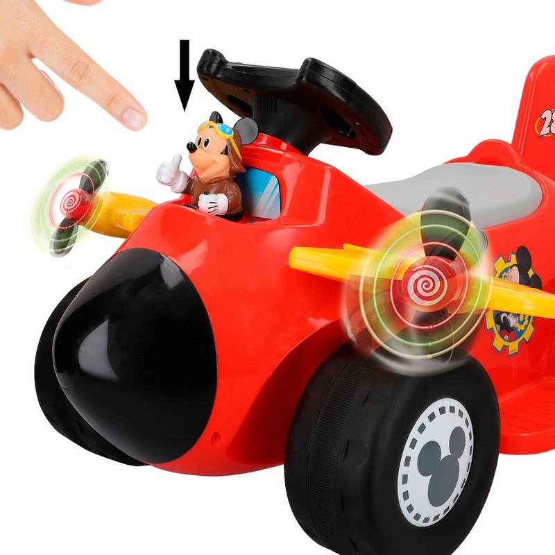 Juguetes Exterior Niños: Coche Eléctrico Mickey Mouse Avioneta 6V