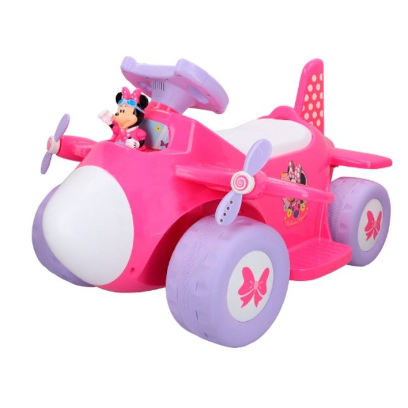 Juguetes Exterior Niños: Avioneta Eléctrica Minnie Mouse 6V Rosa - Compra online en MegaJuguetes