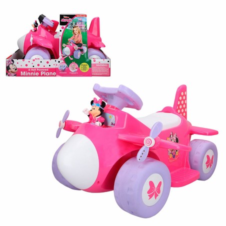 Juguetes Exterior Niños: Avioneta Eléctrica Minnie Mouse 6V Rosa