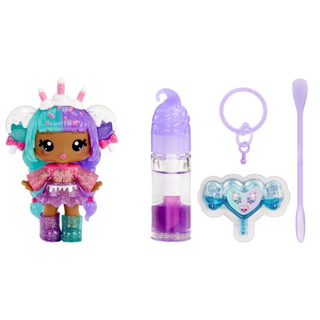 Muñeca Rainbow High con su atuendo completo y accesorios.