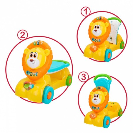 Correpasillos infantil Winfun León 3 en 1 Luz y Sonido