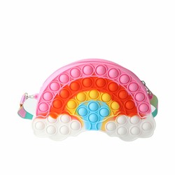 Disfraz Niños: Bolso Bandolera Inca Pop-it Multicolor Arcoíris - Compra online en MegaJuguetes