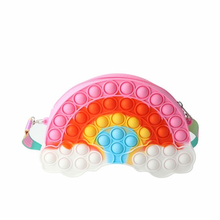 Disfraz Niños: Bolso Bandolera Inca Pop-it Multicolor Arcoíris - Compra online en MegaJuguetes