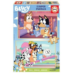 Puzzle Infantil Bluey - Set Doble de 25 Piezas - Compra online en MegaJuguetes