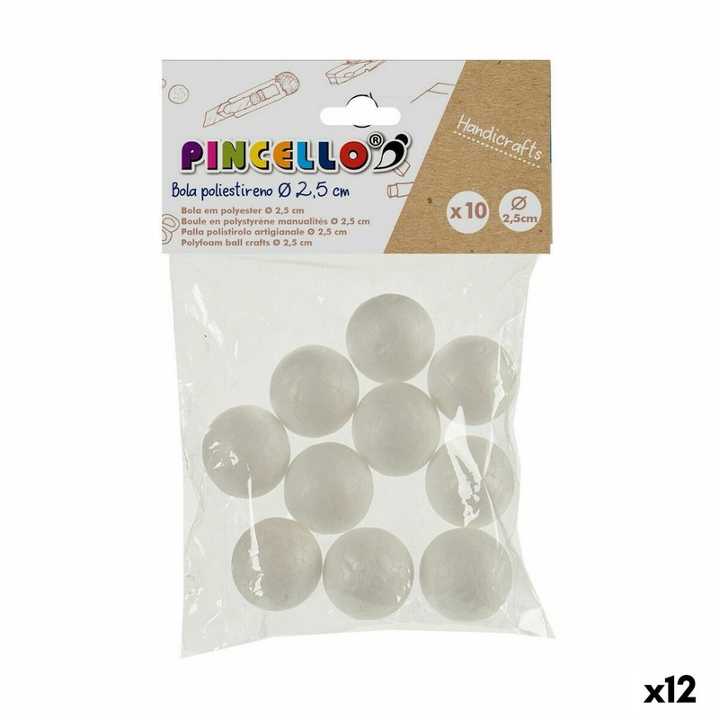 Manualidades Niños: Bolas de Poliestireno Pincello Ø 2,5 cm - Compra online en MegaJuguetes