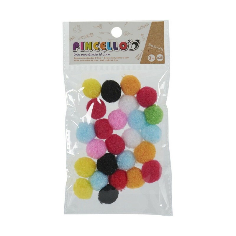 Manualidades Niños Pincello: Bolas Multicolor Ø 2 cm para Crear Sin Límites