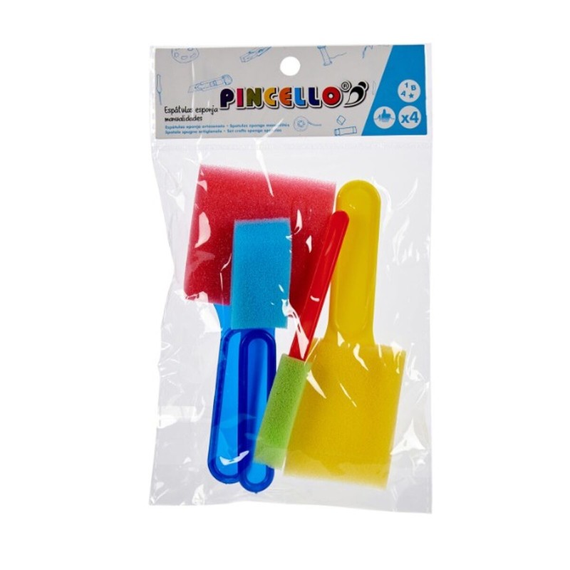 Manualidades Niños Pincello: Set Espátulas Multicolor (12 Unidades)