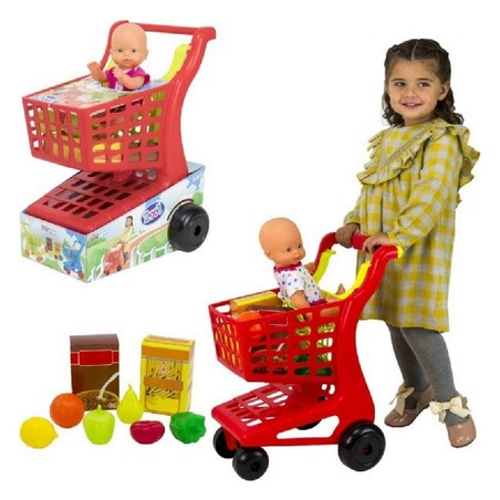 Juego Simbólico Niños: Carro de Compra con Muñeco y Accesorios BigBuy Fun - Compra online en MegaJuguetes