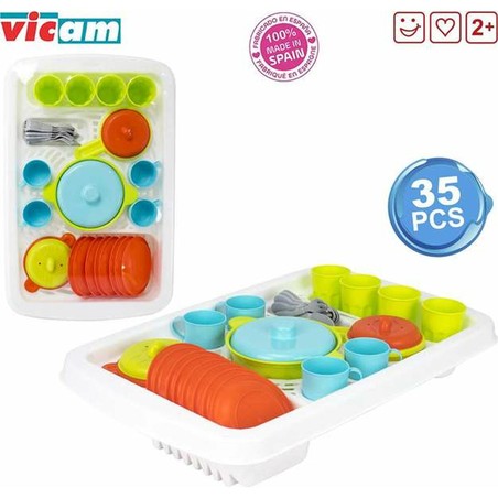 Juego Simbólico Niños: Set Menaje Infantil Juguete 35 Piezas