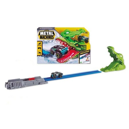 Coches Juguete Niños Zuru Metal Machines Pista Lanzadora Croc Attack - Compra online en MegaJuguetes