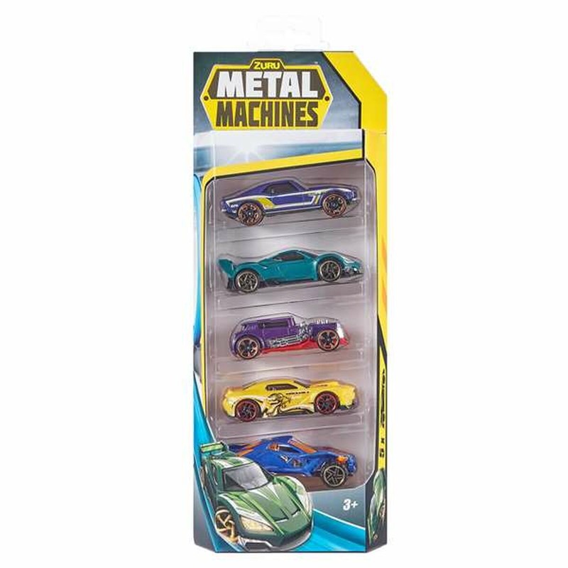 Coches Juguete Niños Zuru Metal Machines - Set 5 Vehículos Coleccionables