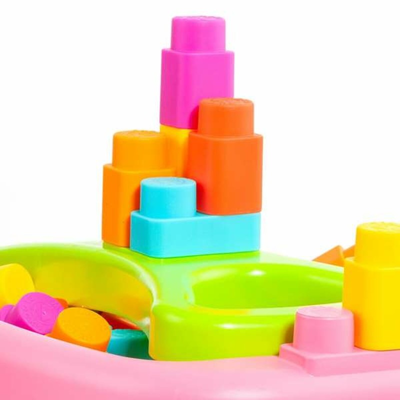 Bloques de Construcción para Niños Moltó Carrito Rosa 20 Piezas