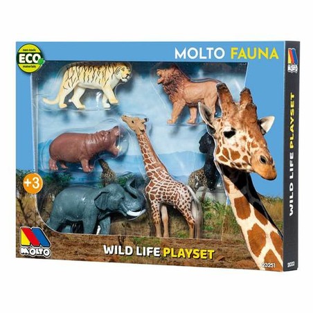 Figuras Animales Salvajes Moltó - Set 6 Piezas Plástico - Compra online en MegaJuguetes